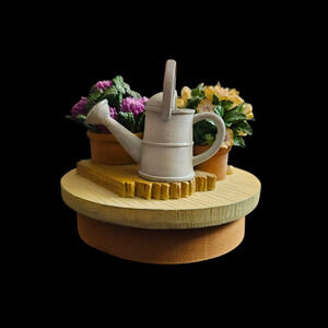 Yankee Candle Garden Flowers Topper Watering Can Floral Jar Candle Accessory